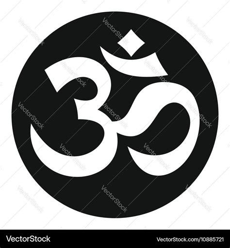 Symbol aum icon simple style Royalty Free Vector Image