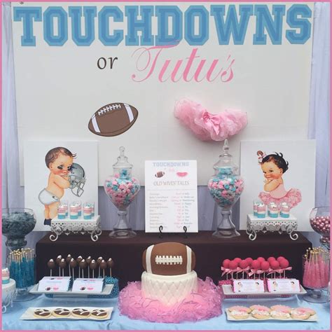 Touchdowns Or Tutu S Gender Reveal Party Ideas Photo Of Catch