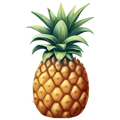 Pineapple Illustration Icon Realistic Illustration Fruit Iconpack