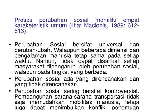 Proses Perubahan Sosial Adalah Gambaran