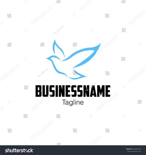 Dove Peace Logo Vector Template Stock Vector (Royalty Free) 346039544 ...