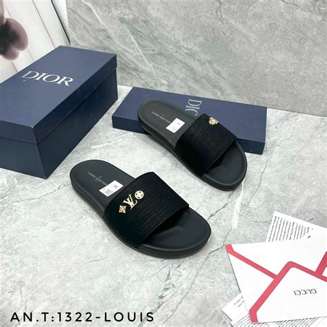 Dép quoai ngang LV dành cho nam mẫu dép hot nhất hè 2024 Shopee Việt Nam