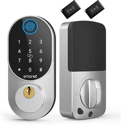 Keyless Entry Door Locks With Keypadssmonet Smart Fingerprint Front