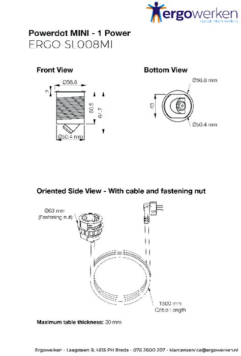 KONDATOR 935-PM50 Built-in Power Socket Installation Guide