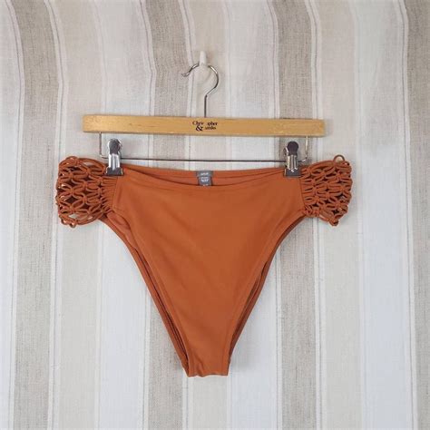 Aerie Women S Orange Bikini And Tankini Bottoms Depop