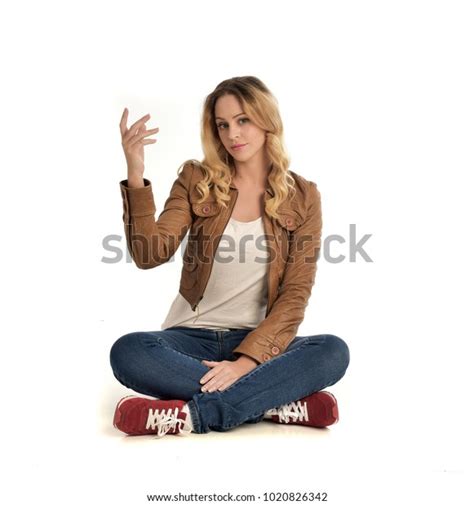 Full Length Portrait Blonde Girl Wearing Stock Photo Shutterstock