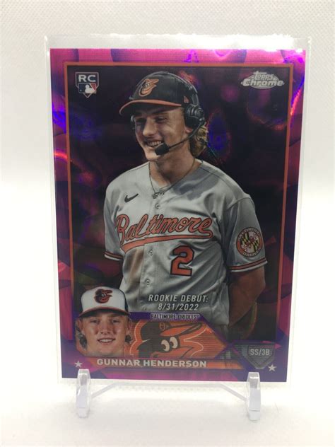 2023 Topps Chrome Update Gunnar Henderson Magenta Purple Lava Lamp 299