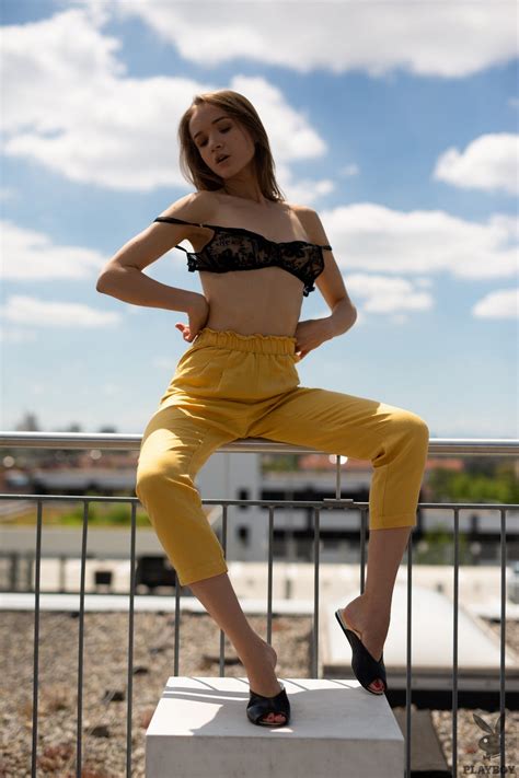 Sexy Vi Shy Strips And Sunbathes Nude On The Roof Photos