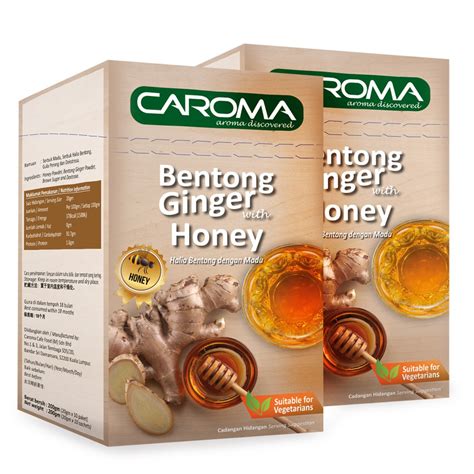 Caroma Bentong Ginger With Honey 2 Boxes 10 Sachets X 20g Shopee