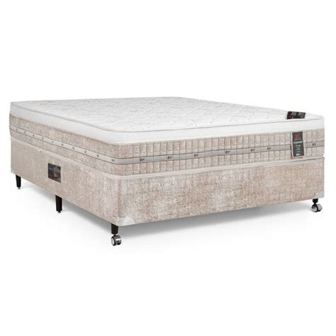 Cama Box Colchão Castor Casal Premium One Face Tecnopedic 138x188x57cm