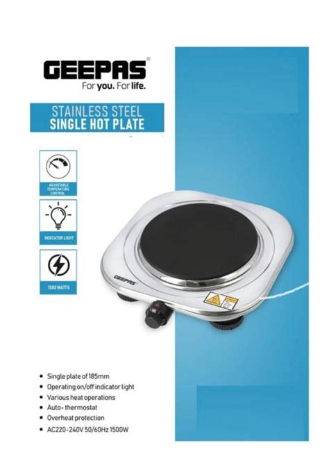 Geepas Geepas Stainless Steel Sing Hot Plate W Ghp Daraz Lk