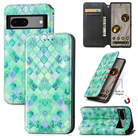 CaseNeo Google Pixel 7A Colorful Pattern Leather Wallet Case with RFID ...