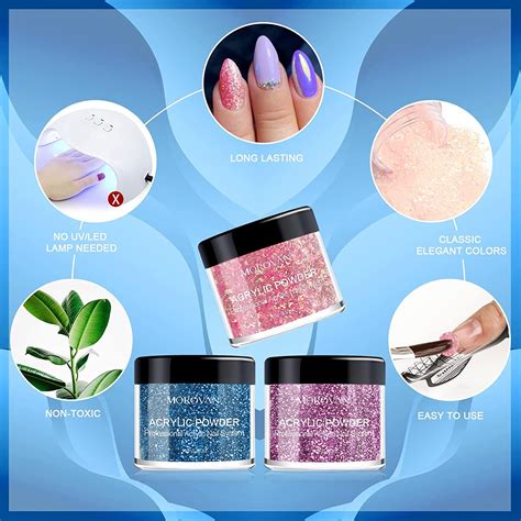 Morovan Acrylic Nail Kit With Drill Acrylic Powder Set Professional