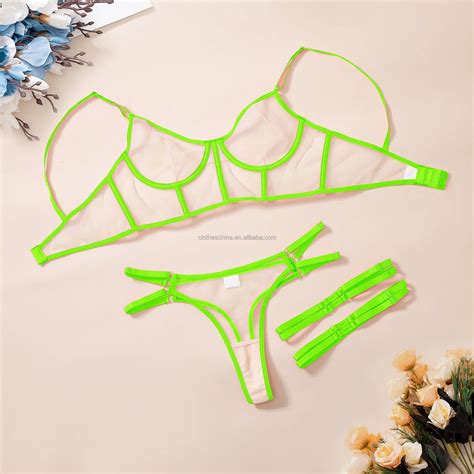 Chuangerm Oem New Arrival Lingerie For Women Mesh Girl Bra And