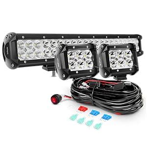 Nilight Zh Barre Lumineuse Led Tout Terrain De Cm W Avec