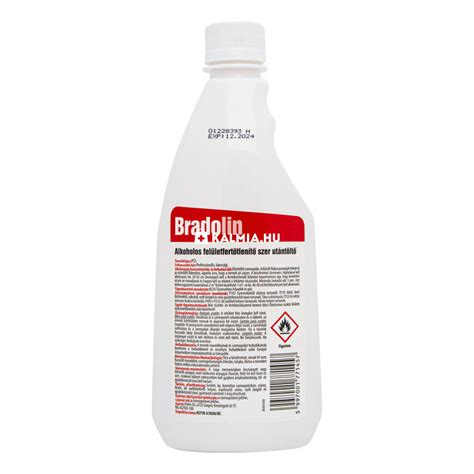 Bradolin alkoholos felületfertőtlenítő utántöltő 500 ml - On