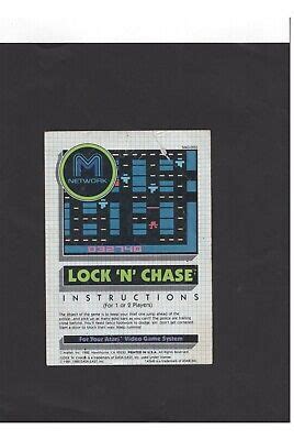 Lock N Chase Atari Manual Only Original Authentic Insert Ebay