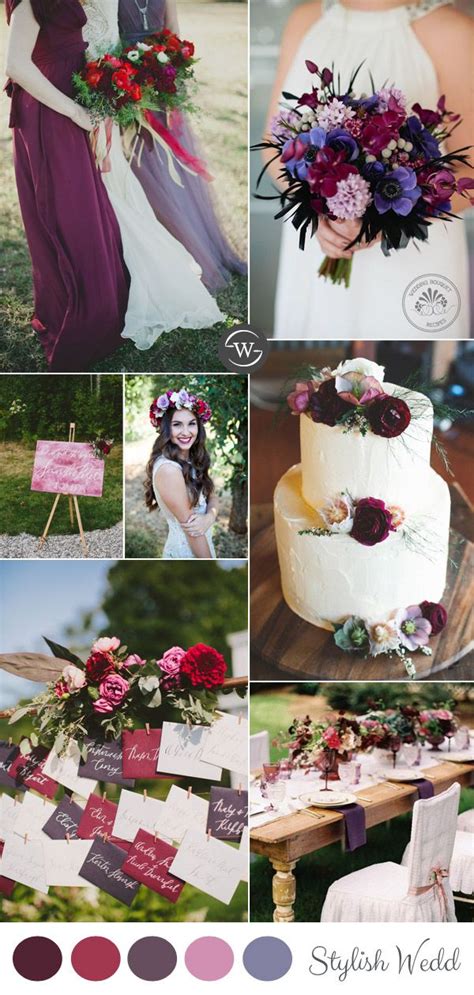 Wedding Trends 10 Fantastic Burgundy Color Combos For 2022 Wedding