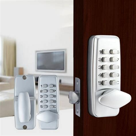 Mechanical Keyless Combination Latch Door Lock With Double Keypads For