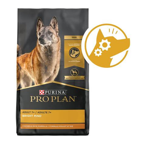 Purina Pro Plan Senior Adult 7+ Bright Mind Dry Dog Food, Chicken ...