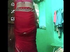 Indian Gay Crossdresser Gaurisissy Xxx Nude In Red Saree Showing His Bra And Boobs Xxx Mobile