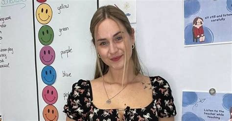 I M A Hot Teacher Single And Married Dads Love My Cheeky Classroom Outfits Daily Star