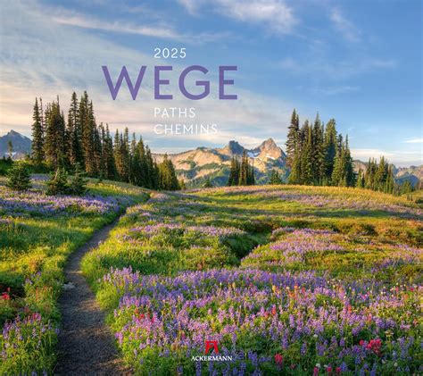 Amazon | Wege Kalender 2025 | Ackermann Kunstverlag | 輸入版カレンダー