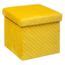 Pouf Carr En Velours Mix N Modul Cm Jaune Cdiscount Maison