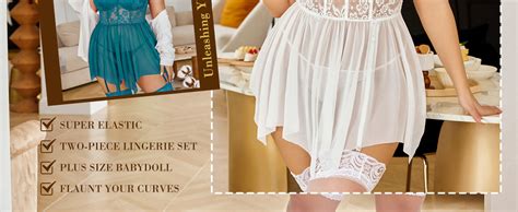 Avidlove Plus Size Lingerie Mesh Lace Lingerie Top Babydoll Lingerie Exotic Nightgowns At Amazon