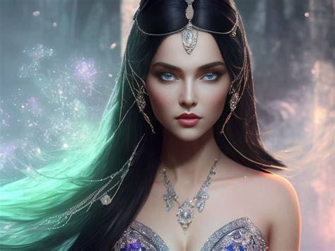 a portrait, fantasy, a very gorgeous, beautiful, and sexy witch ...