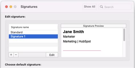 how to add signature to email on mac