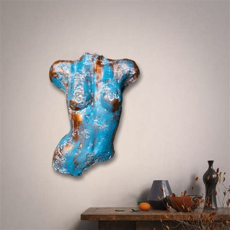 Clay Wall Art D Mannequin Female Bust Female Statue Nude Female Figurine Female Torso