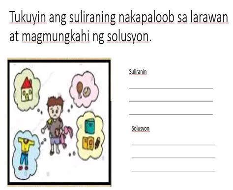 Tukuyin Ang Suliraning Nakapaloob Sa Larawan At Magmungkahi Ng Solusyon