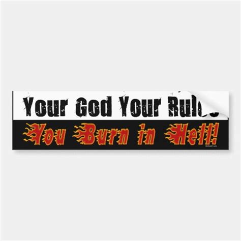 Your God Bumper Sticker Zazzle