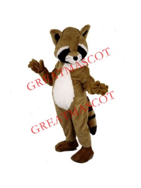 Brown Lightweight Raccoon Mascot Costume