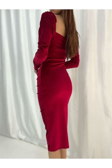 Secret Passion Lingerie Esnek Kadife Kumaş Göğüs Dekolteli Sırt Açık