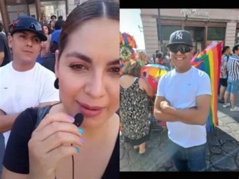 Mujer lleva a su esposo homofóbico a marcha del orgullo gay
