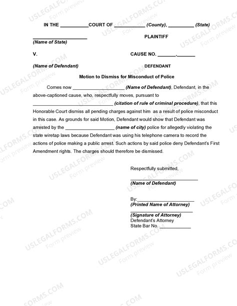 Misconduct Police Form For Police Officers | US Legal Forms