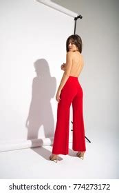 Beautiful Naked Woman Perfect Body Red Stock Photo Shutterstock