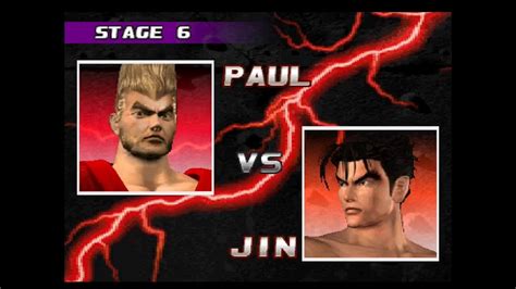 Paul Phoenix Vs Jin Kazama In Tekken 3 Arcademode Tekken3