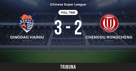 qingdao hainiu  chengdu rongcheng  score stream  hh results