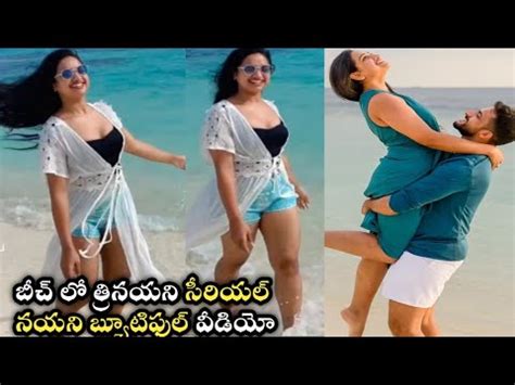 Actress Ashika Nayani Hot In Beach Trinayani Serial Today Zeetelugu