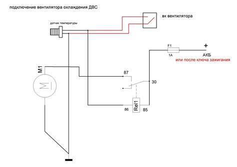 Картинка СХЕМА ЭЛЕКТРОВЕНТИЛЯТОРА ЧЕРЕЗ РЕЛЕ