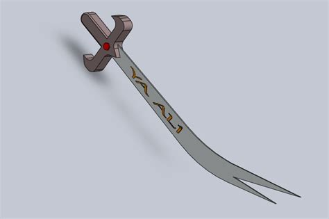 Hazrat Ali's sword Zulfiqar - SOLIDWORKS - 3D CAD model - GrabCAD