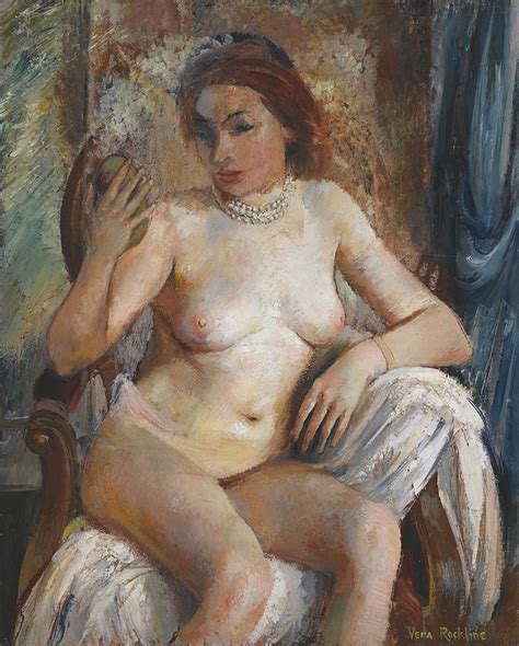 Nude With Mirror Painting By Vera Rockline Fine Art America