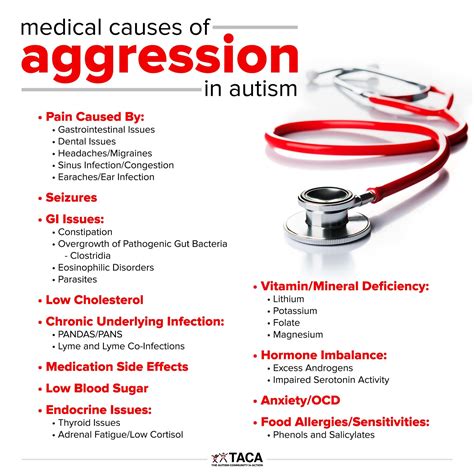 Medical Causes Of Aggression In Autism The Autism Community In Action