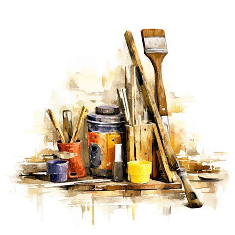 4K & Vector Tools Clipart in Oil Painting Style – IMAGELLA