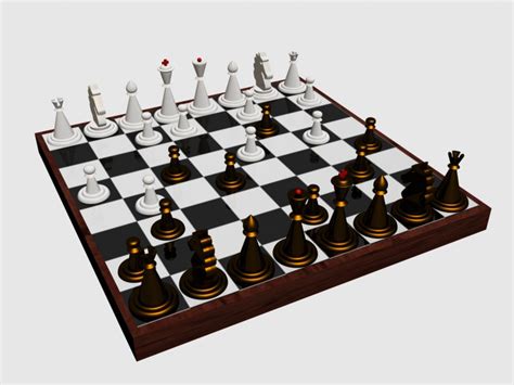3D модель шахматы