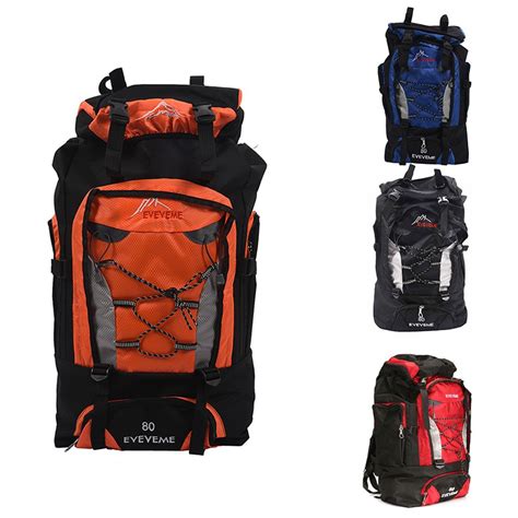 EVEVEME 80L Load Waterproof Rucksack Backpack Bag Luggage Outdoor ...
