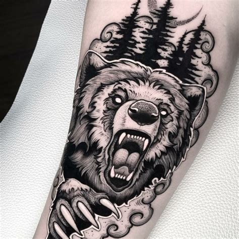 Bear Tattoo Ideas For Men Women In